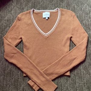 Pink Rose Women’s Sweater, brown, size xs